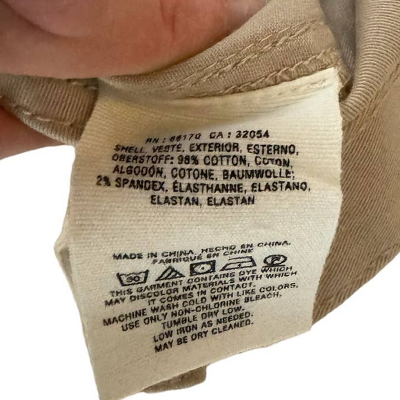 Anthropologie Cropped‎ Khaki Pants Size 32 - Picture 3 of 5